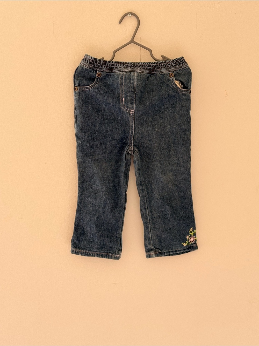 ✨3 for $15 Cherokee Kids Dark Blue Denim Jeans - Elastic Waist‎